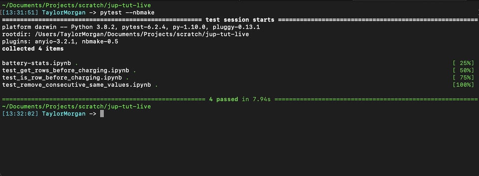 Automating Unit Tests for Jupyter Python Notebooks Using ipynb and nbmake