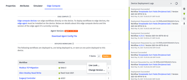 Edge Compute Device Deployment Logs