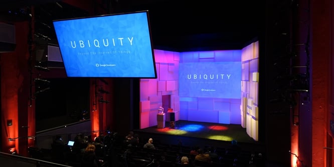 The stage at Ubiquity Dev Summit.