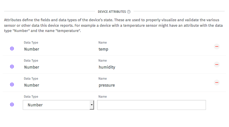 Losant device attributes