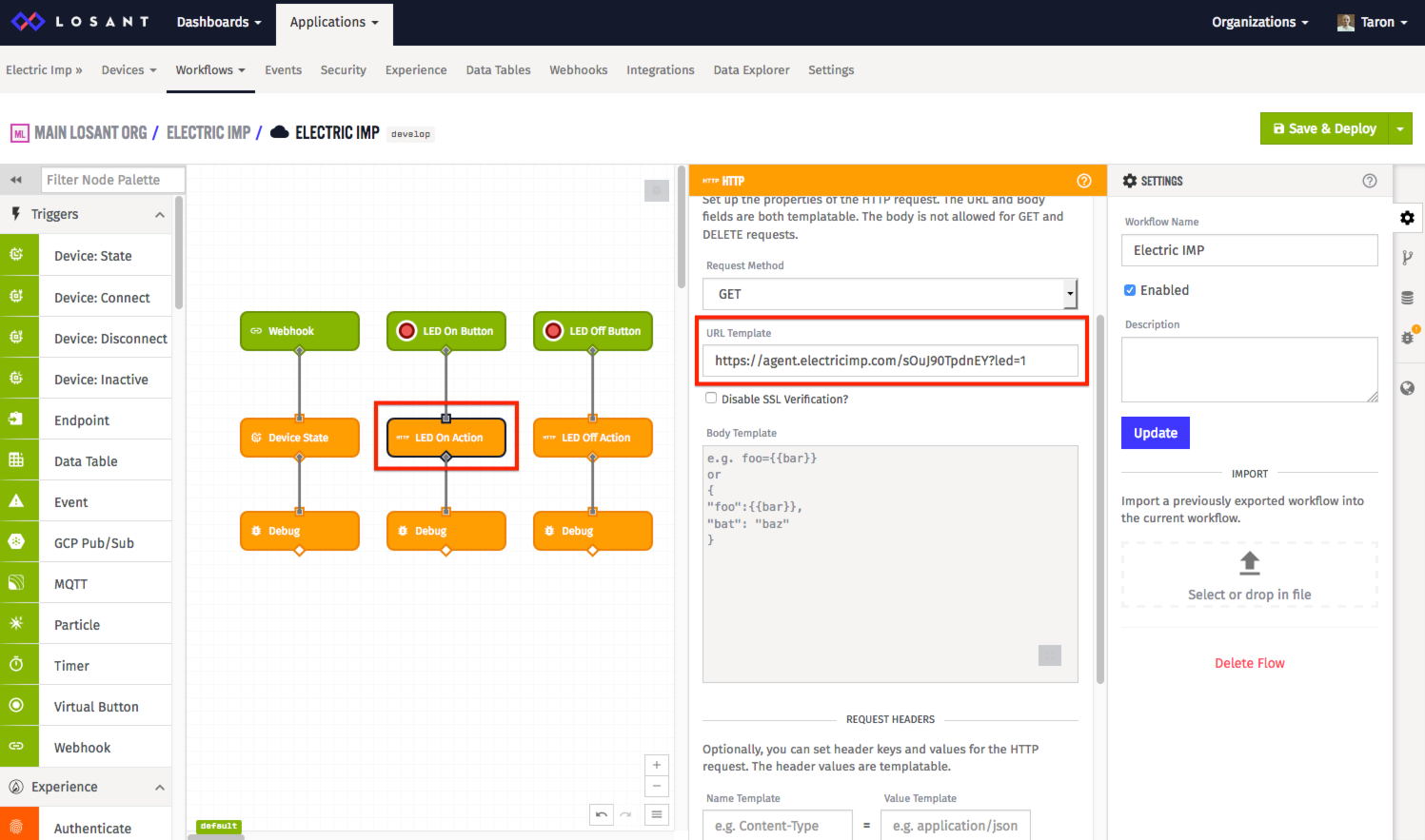 Losant Workflows