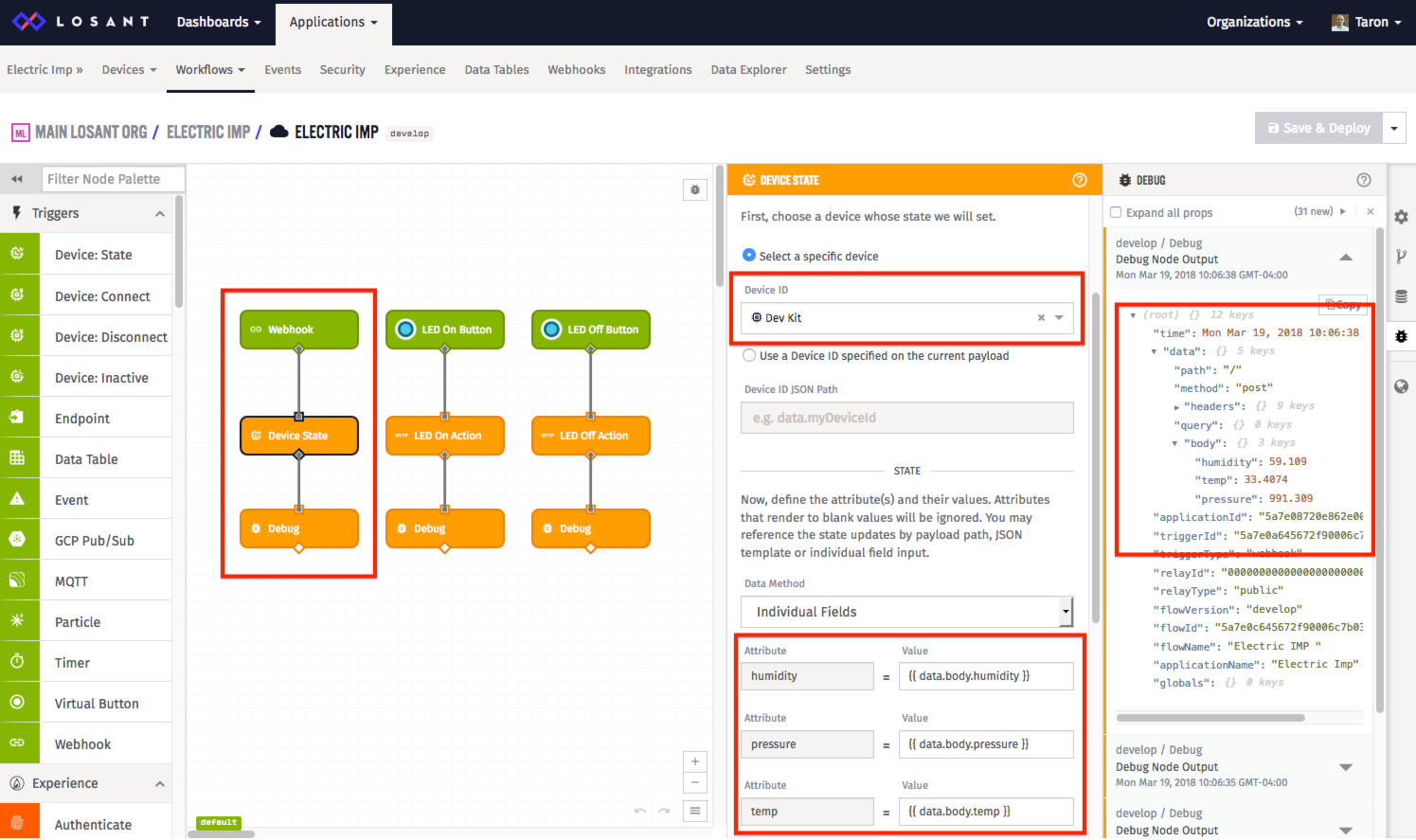 Losant Workflows