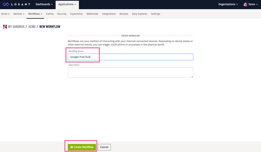 Getting Started with Google Pub/Sub and Losant