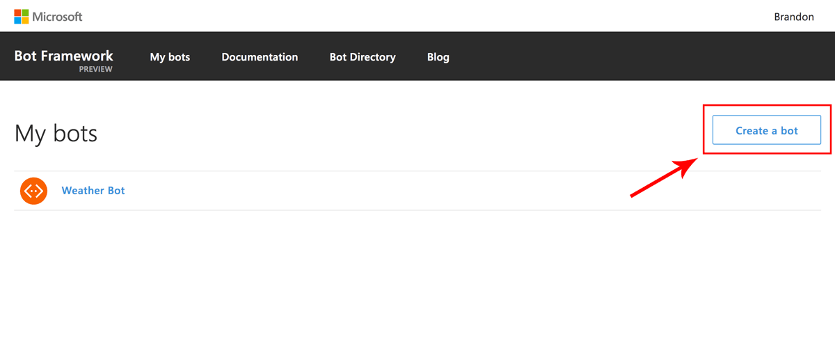 An image showing how to create a bot button