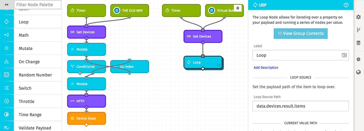 Loop Node Before and After