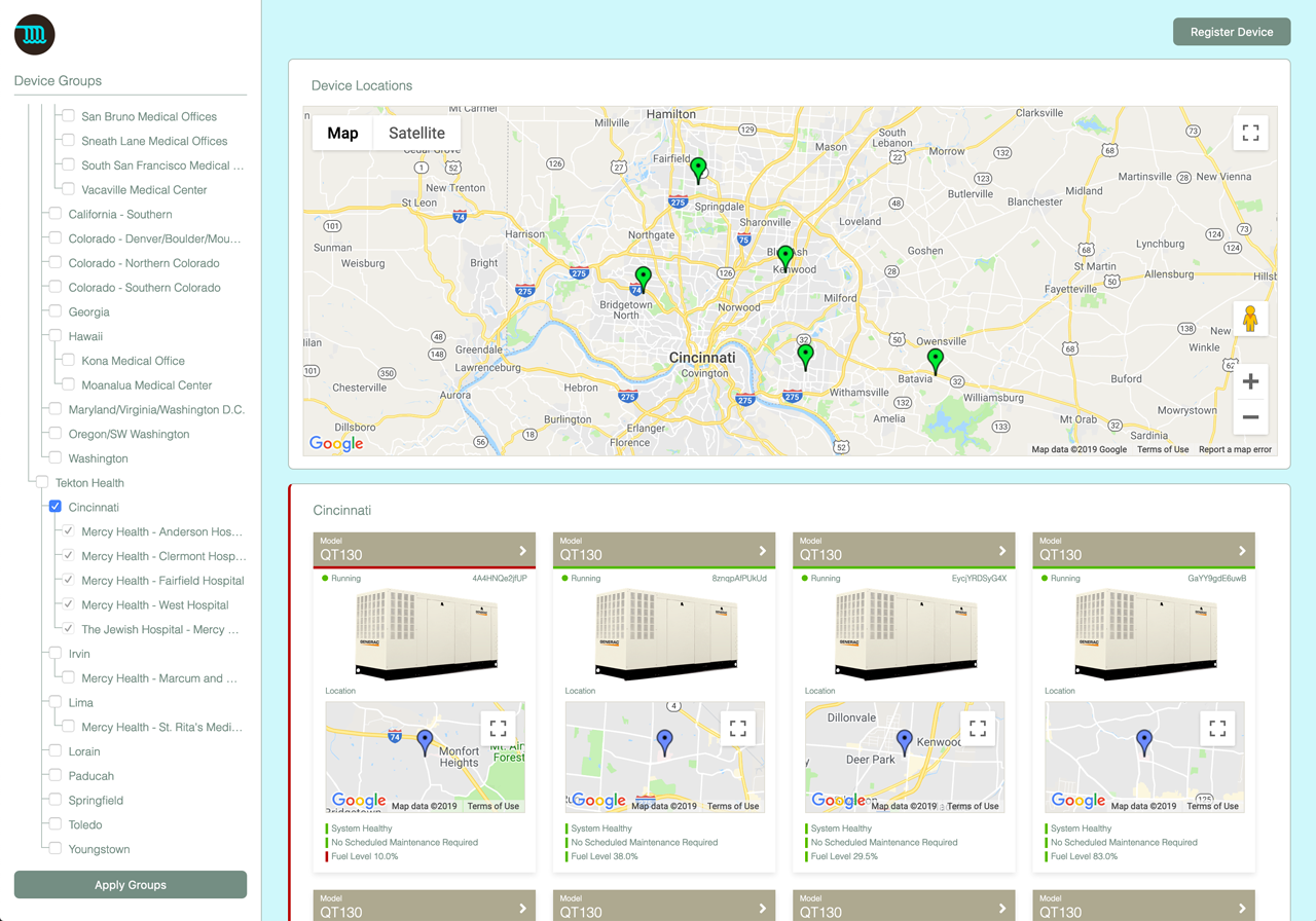 Example remote monitoring Losant experience