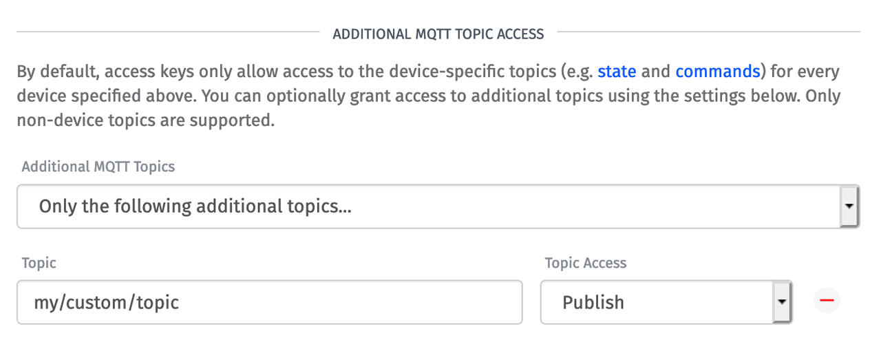Losant Access Keys Additional Topics