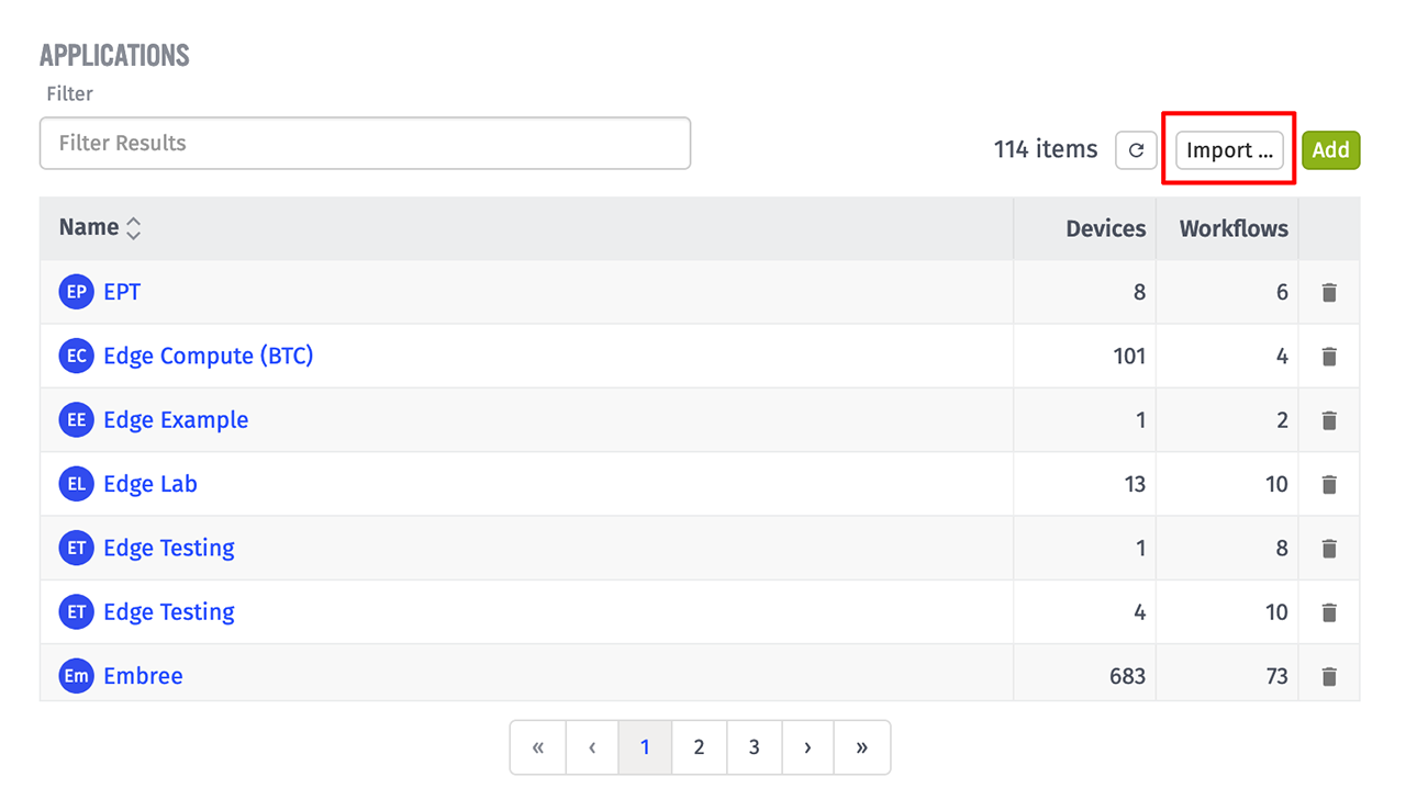 Losant Import Application