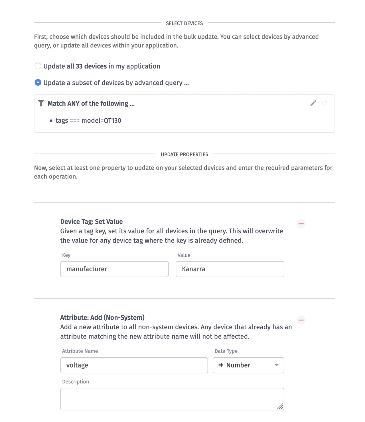 Losant Bulk Device Update