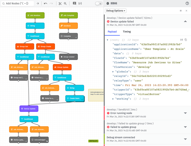 Debug filtering options