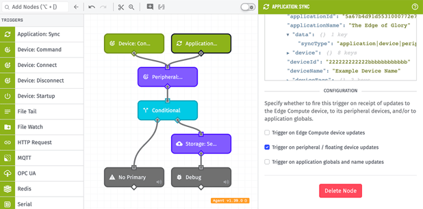 Application Sync Edge Workflow Trigger