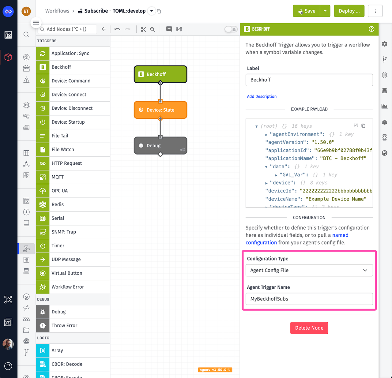 losant-beckhoff-trigger