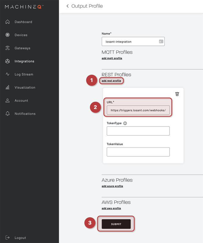 Add Rest Profile to MachineQ