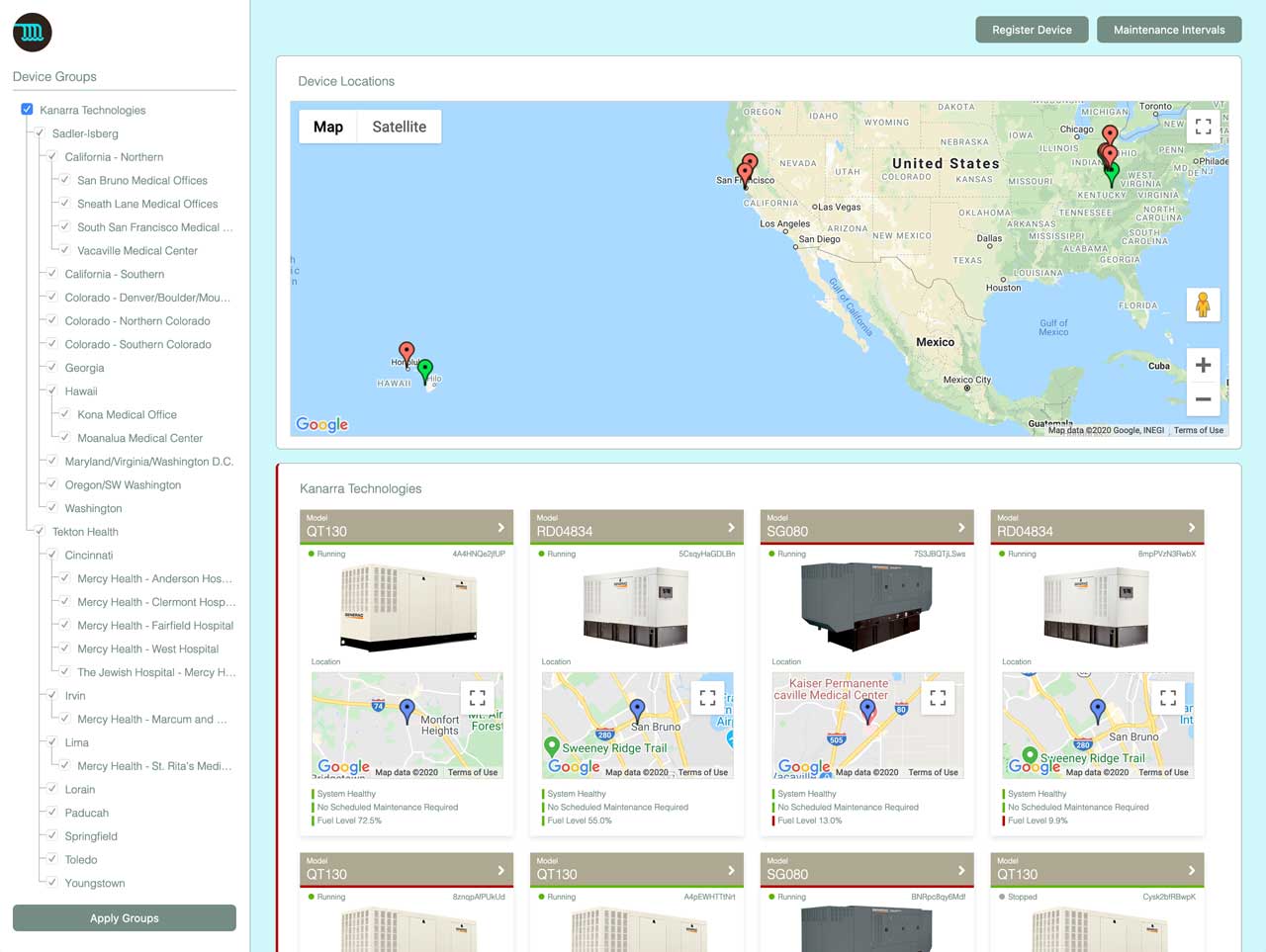 IoT Industrial Equipment Monitoring Application