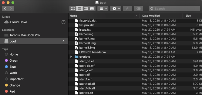 Locations Folder on local computer