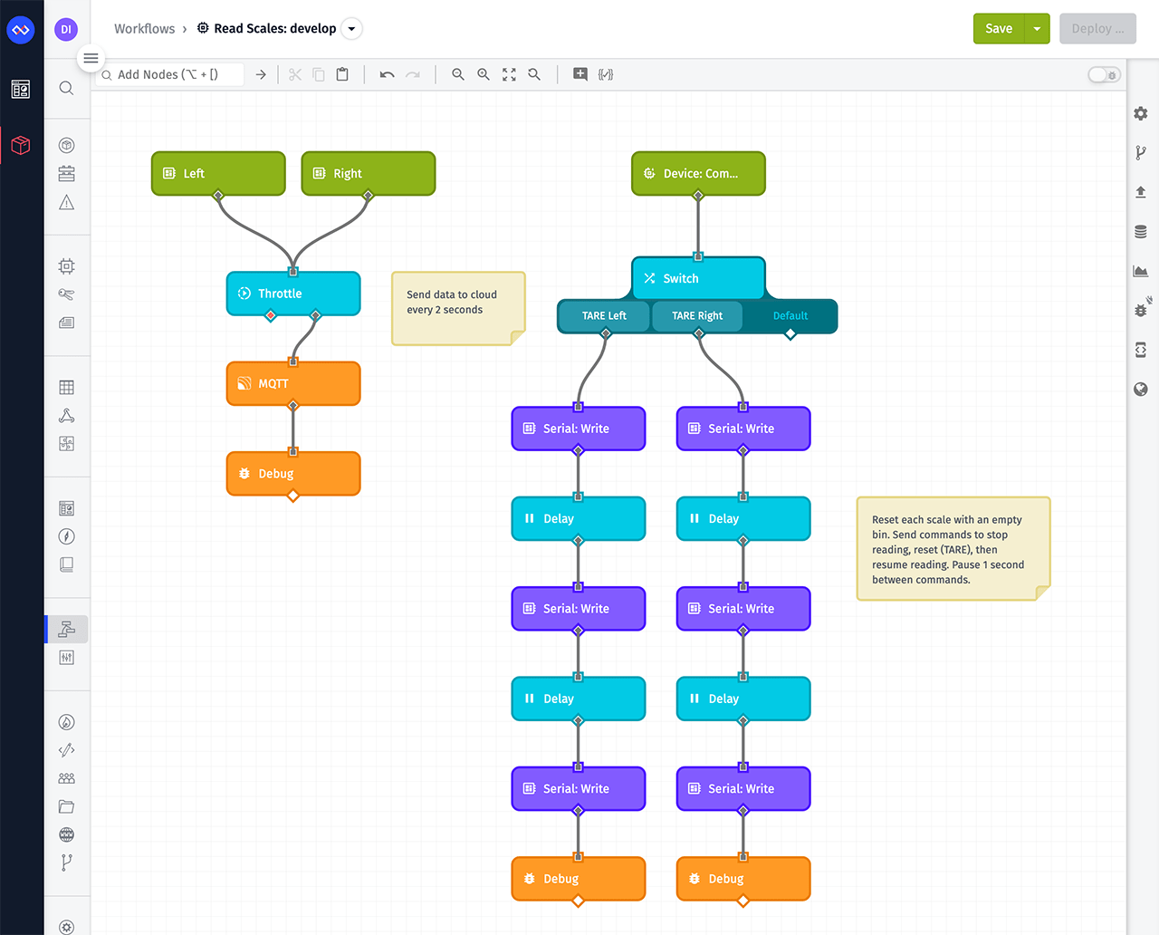 Losant Edge Workflow