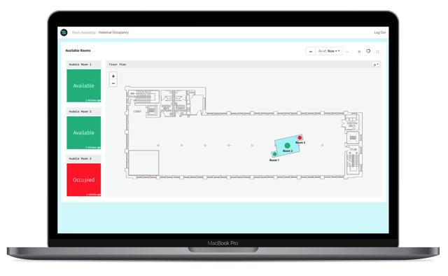 Huddle Room Monitor Application Template Dashboard