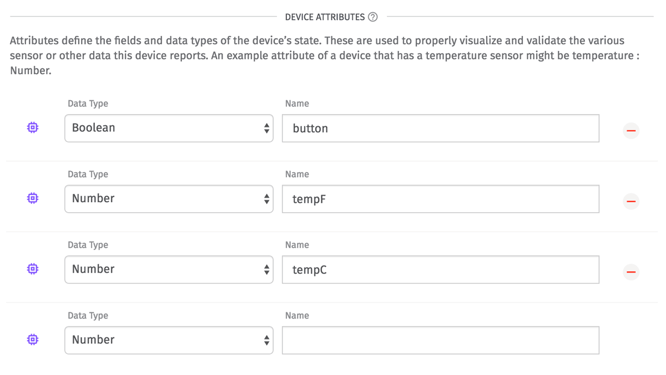 Selecting Device Attributes in the Losant IoT platform