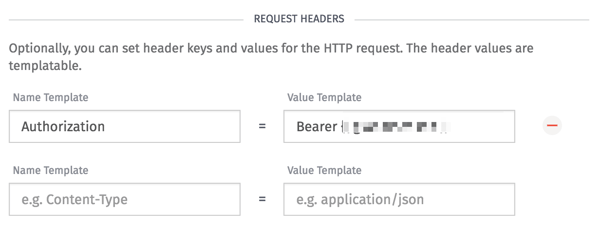 Losant HTTP Node Header Configuration