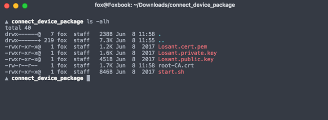 list-aws-iot-connection-package-with-root-ca