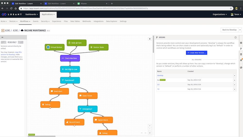 Workflow Versioning
