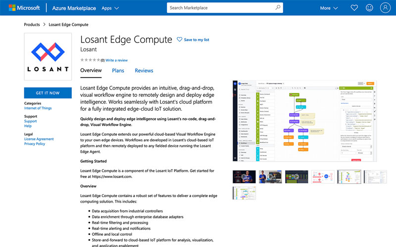 Azure Marketplace Losant Edge Compute