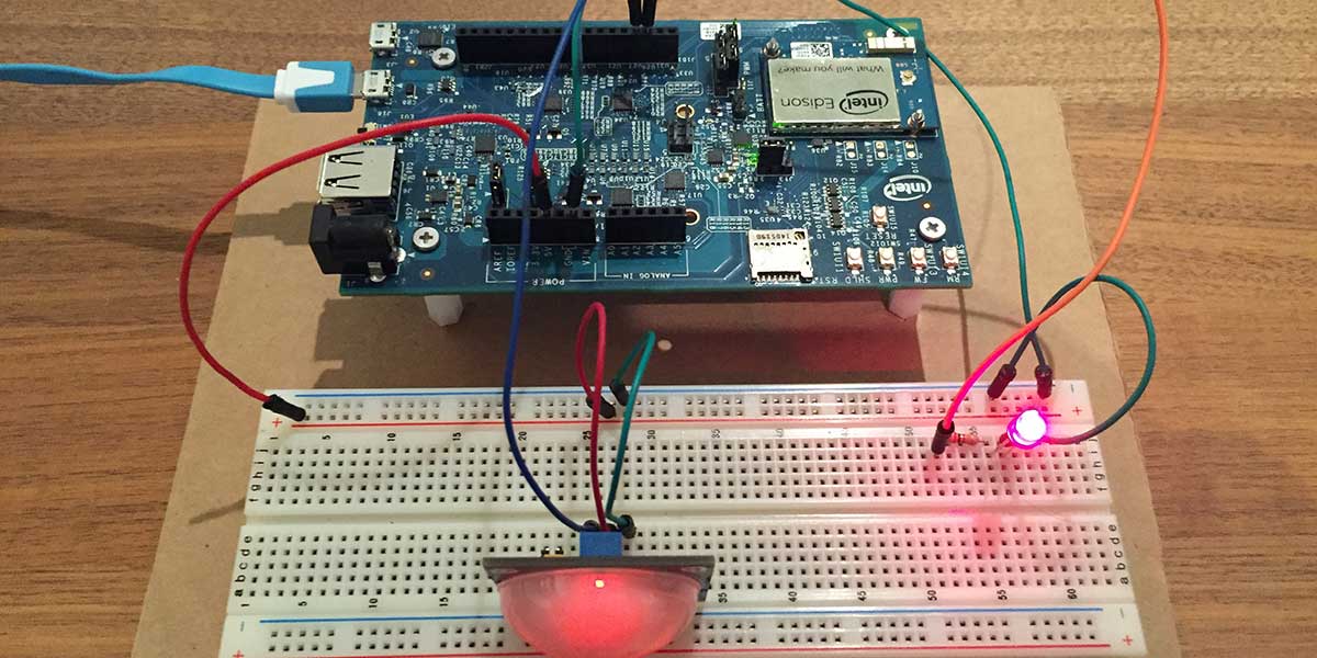 Creating a Motion Sensitive Light Using an Edison and a WEMO