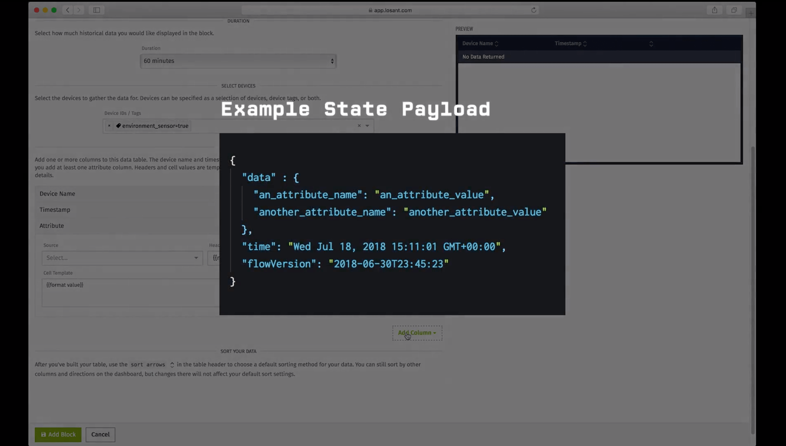 Device State Table