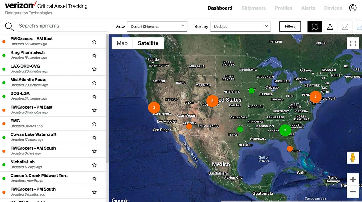 Verizon's Critical Asset Tracking solution